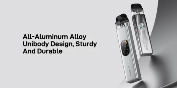 Vaporesso XROS 4 all-aluminium unibody design in two finishes