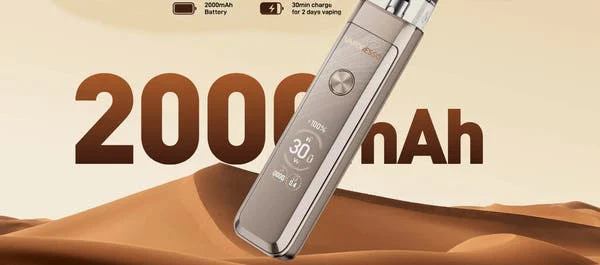 Vaporesso XROS Pro 2 2000mAh battery, around 30 minutes to charge for two days of vaping