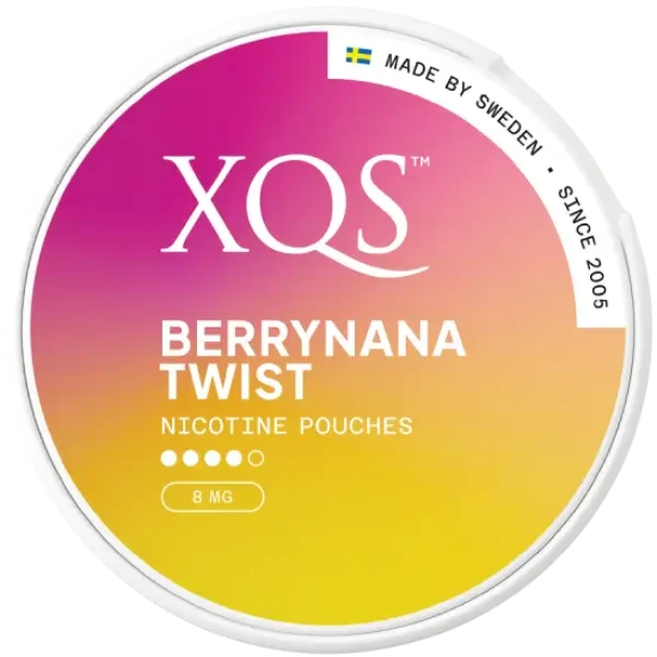 XQS Berrynana Twist nicotine pouches can