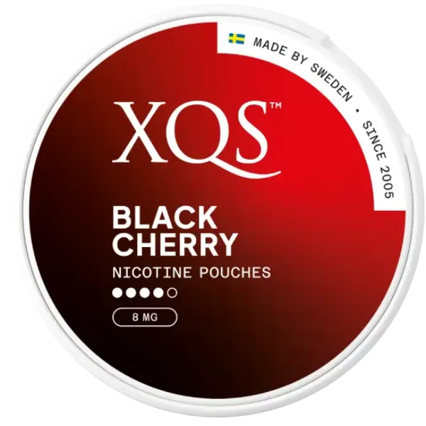 XQS Black Cherry nicotine pouches can