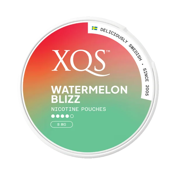 XQS Watermelon Blizz nicotine pouches can