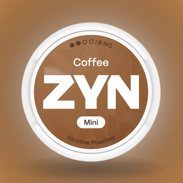 ZYN Coffee Mini 6mg nicotine pouches brown can